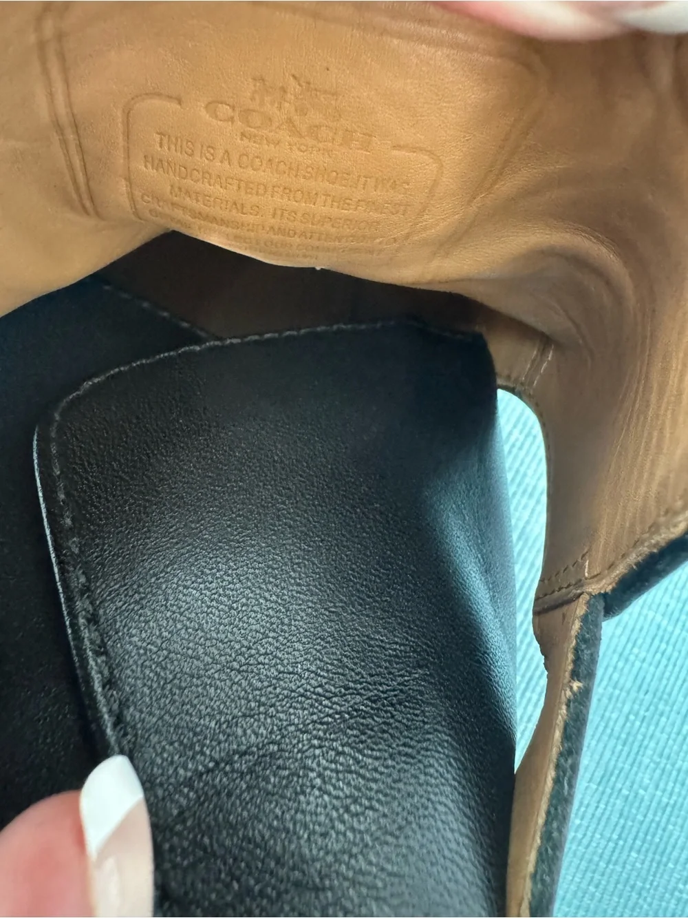 Coach Black Leather Chelsea Boots size. 13
